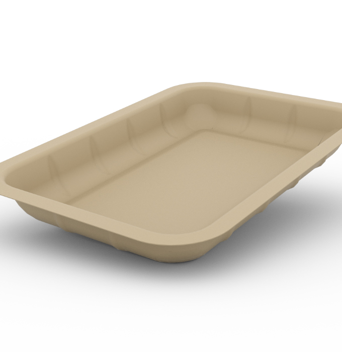 Paper forming packaging tray