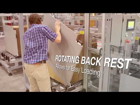 Rotating Back Rest - NAS Dual Magazine Case Packer - man operating system